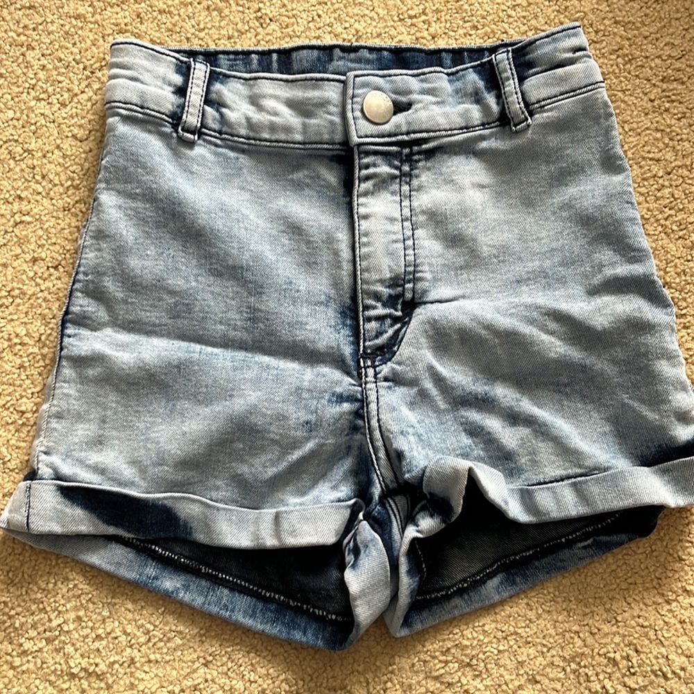 H&M Divided Acid Wash Denim Jeans Size 2 Light Wash Bottoms
